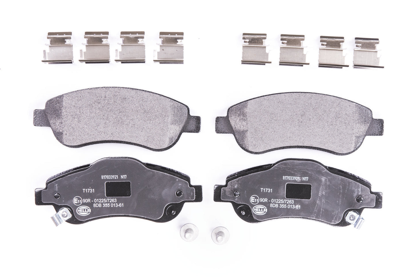 HELLA Brake pad set - T1731 - for e.g. HONDA 8DB355013-611