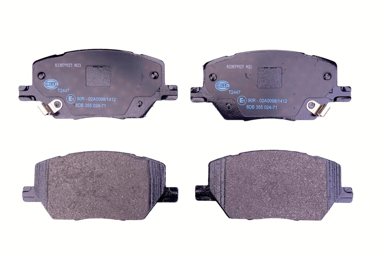 HELLA Brake pad set - T2447 - for e.g. FIAT / JEEP 8DB355024-711
