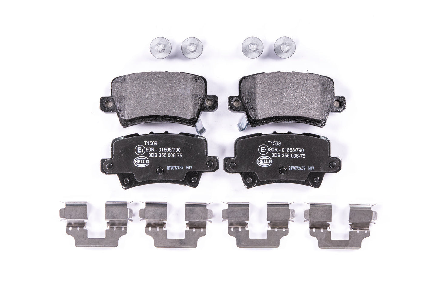 HELLA Brake pad set - T1569 - for e.g. HONDA 8DB355006-751