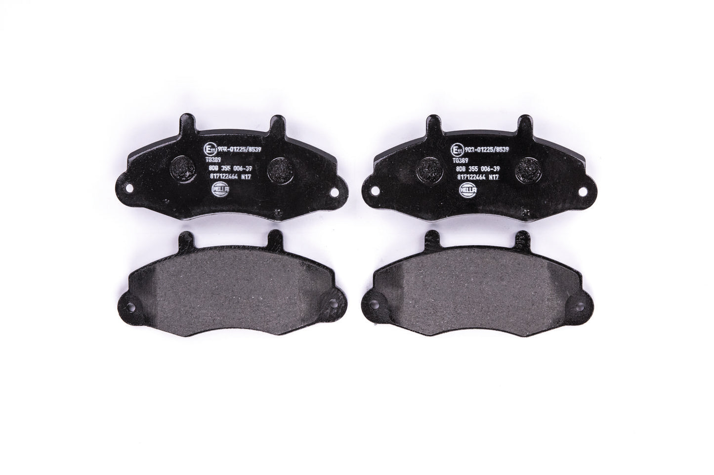 HELLA Brake pad set - T0389 - for e.g. FORD 8DB355006-391