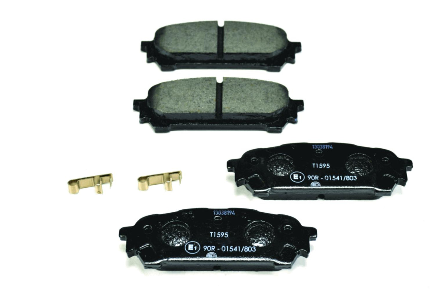 HELLA Brake pad set - T1595 - for e.g. SUBARU 8DB355012-311
