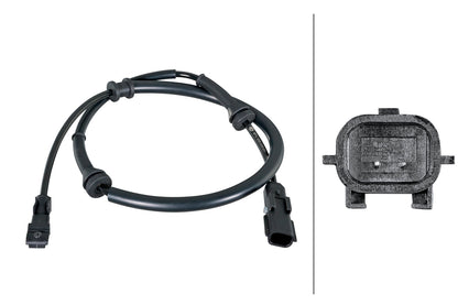 HELLA Sensor, wheel speed - 2-pin connector 6PU358252-071