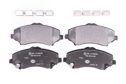 HELLA Brake pad set - T1815 - for e.g. CHRYSLER / DODGE / FIAT / JEEP / VW 8DB355014-321