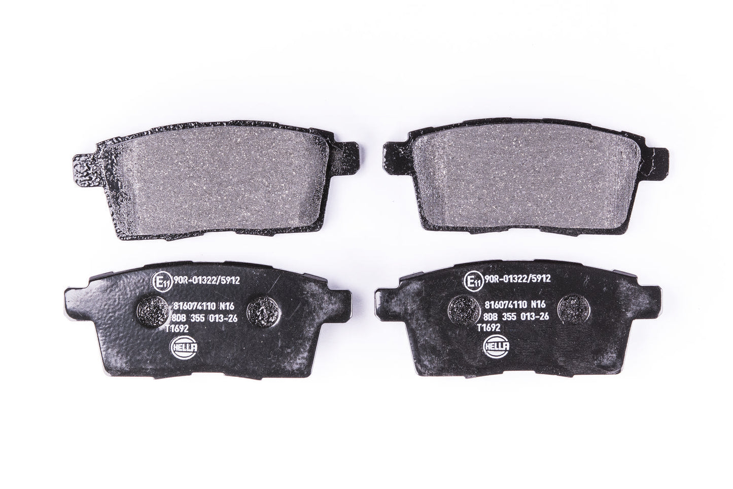 HELLA Brake pad set - T1692 - for e.g. FORD / LINCOLN / MAZDA 8DB355013-261
