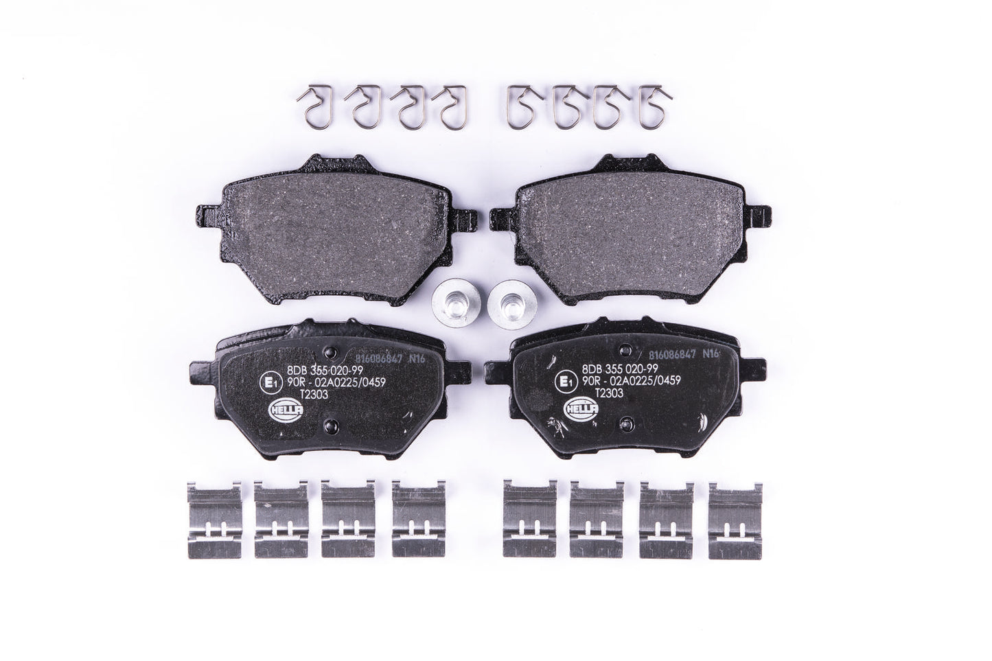 HELLA Brake pad set - T2303 - for e.g. CITROEN / OPEL / PEUGEOT / VAUXHALL 8DB355020-991