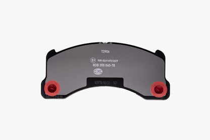 HELLA Brake pad set - T2906 - for e.g. PORSCHE CAYENNE (9YA) 3.0 E-Hybrid AWD  8DB355040-781