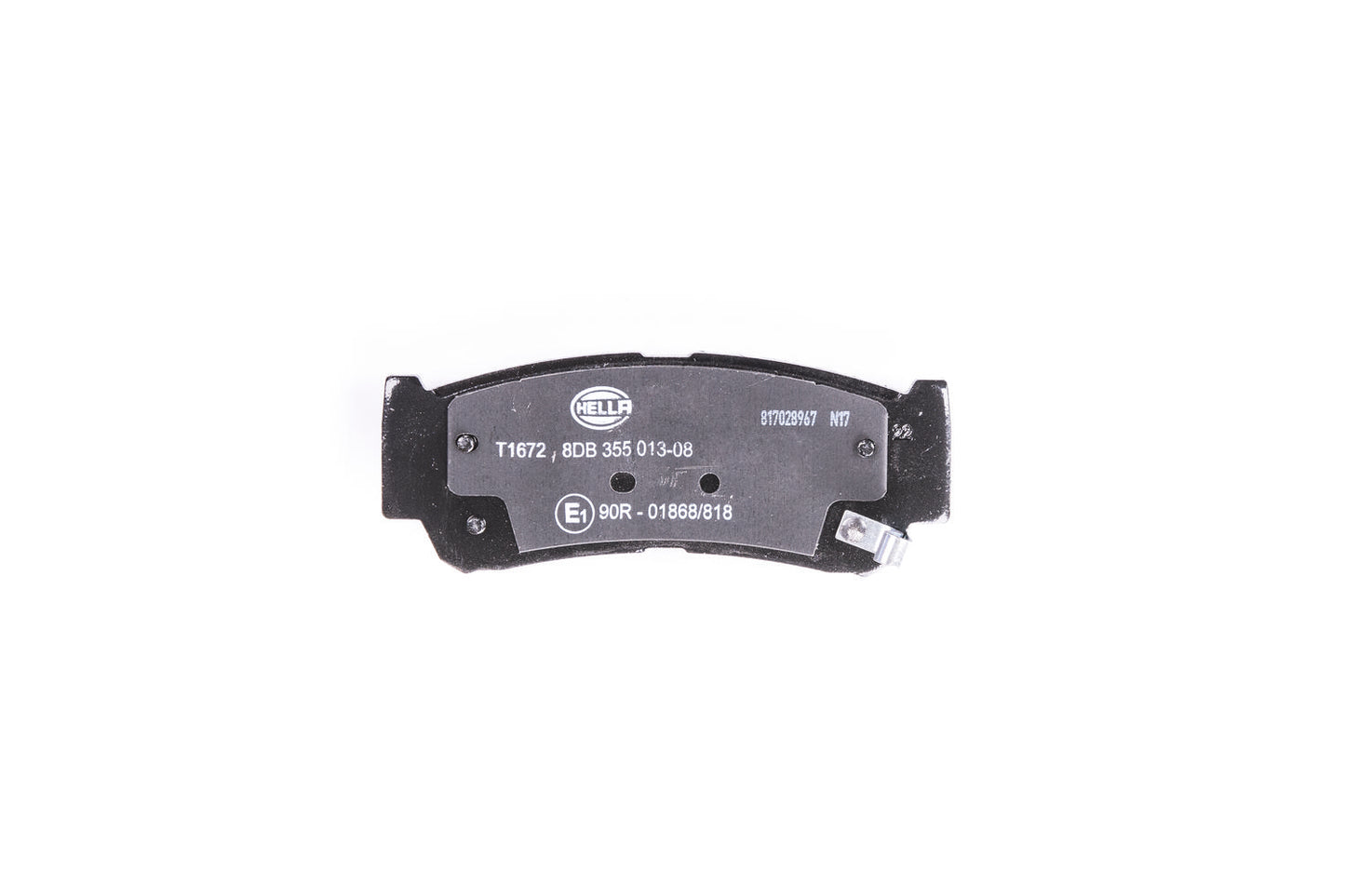 HELLA Brake pad set - T1672 - for e.g. HAWTAI MOTOR / HYUNDAI 8DB355013-081