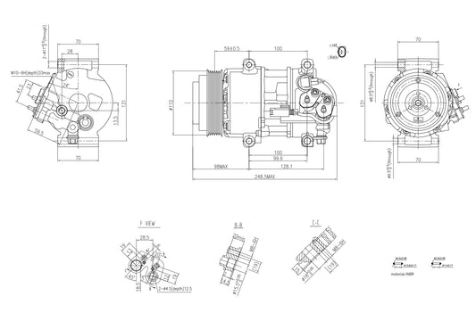 Hella Aircon Compressor 8FK366200-851