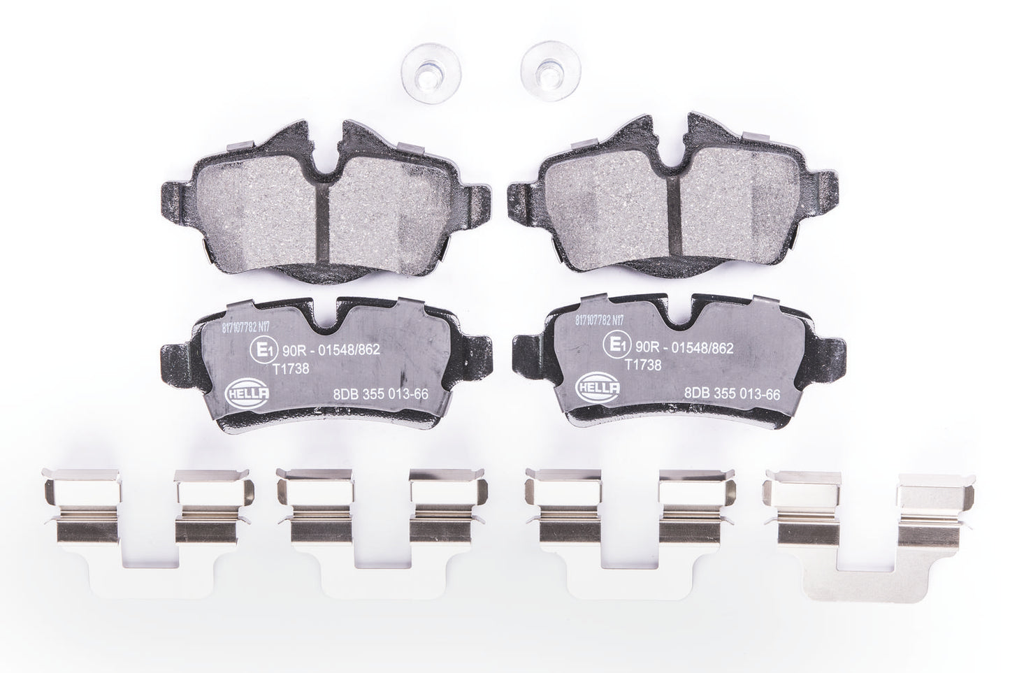 HELLA Brake pad set - T1738 - for e.g. MINI 8DB355013-661