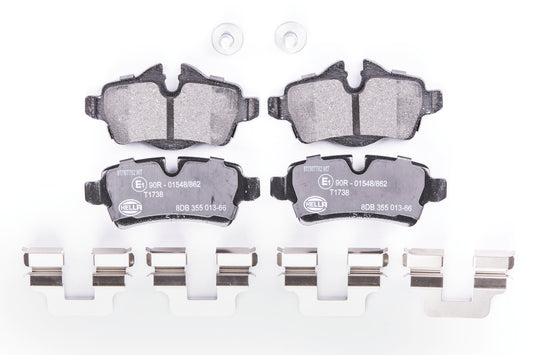 HELLA Brake pad set - T1738 - for e.g. MINI 8DB355013-661