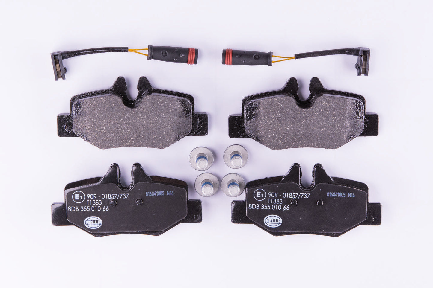 HELLA Brake pad set - T1383 - for e.g. MERCEDES-BENZ 8DB355010-661