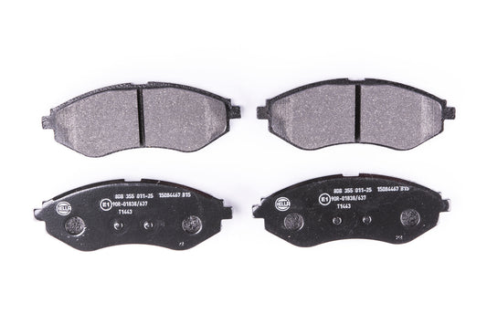 HELLA Brake pad set - T1443 - for e.g. CHEVROLET / DAEWOO / HOLDEN / PROTON 8DB355011-251