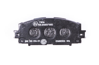 HELLA Brake pad set - T1814 - for e.g. DAIHATSU / LEXUS / TOYOTA 8DB355014-311