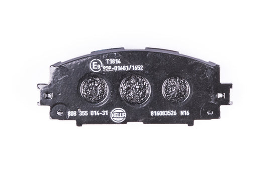 HELLA Brake pad set - T1814 - for e.g. DAIHATSU / LEXUS / TOYOTA 8DB355014-311