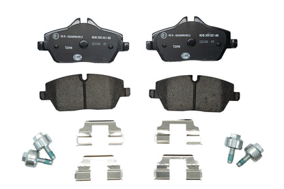 HELLA Brake pad set - T2398 - for e.g. BMW 8DB355021-881