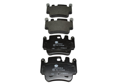 HELLA Brake pad set - T1231 - for e.g. PORSCHE 8DB355009-281