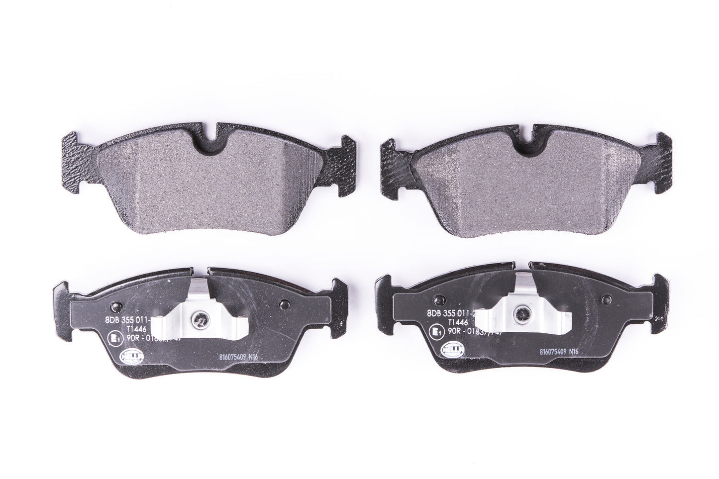 HELLA Brake pad set - T1446 - for e.g. BMW 8DB355011-281