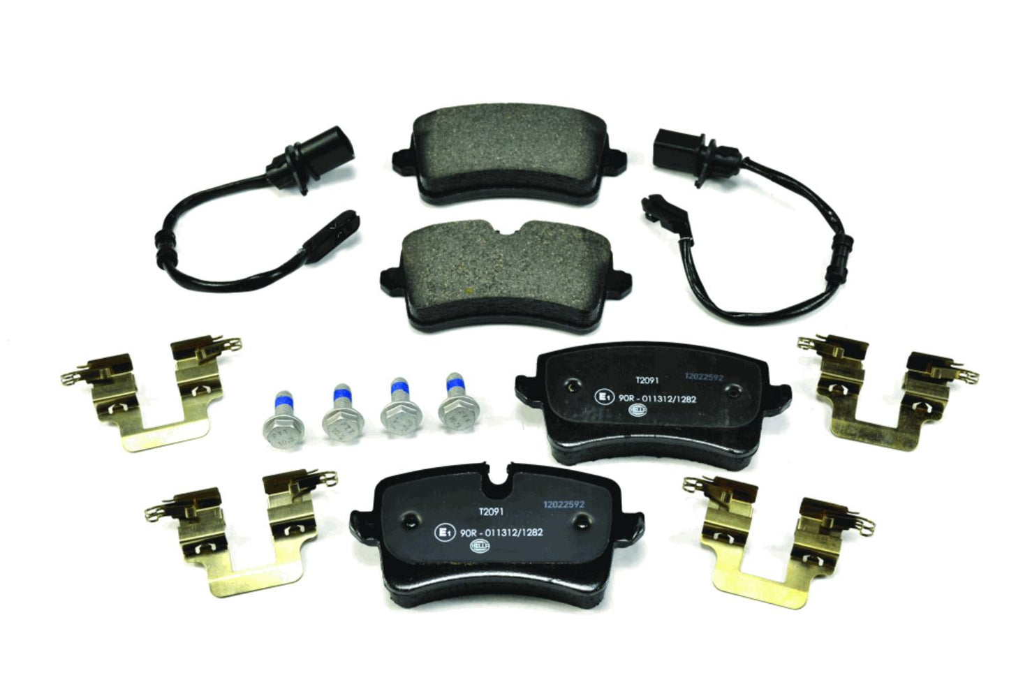HELLA Brake pad set - T2091 - for e.g. AUDI 8DB355016-011