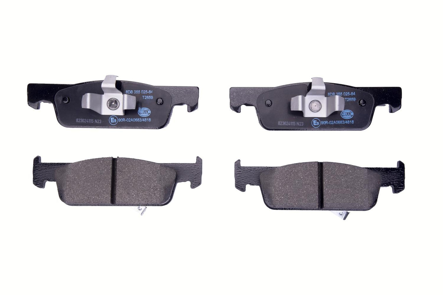 HELLA Brake pad set - T2659 - for e.g. SMART 8DB355025-841