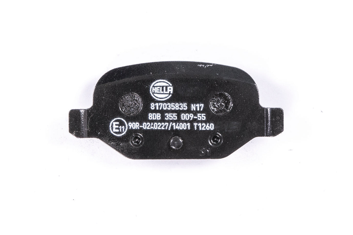 HELLA Brake pad set - T1260 - for e.g. ABARTH / CITROEN / FIAT / LANCIA 8DB355009-551