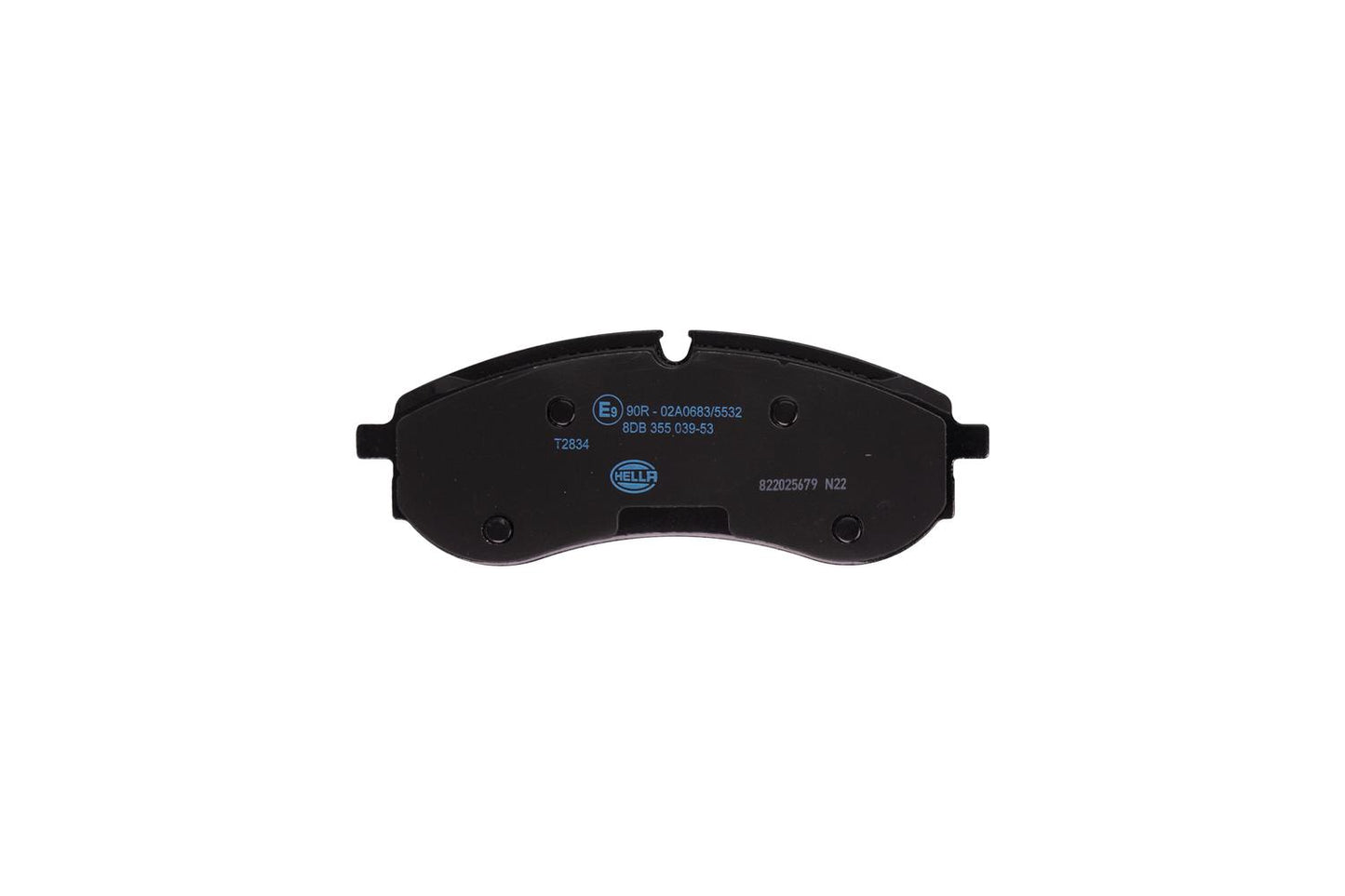 HELLA Brake pad set - T2834 - for e.g. MAN / VW 8DB355039-531