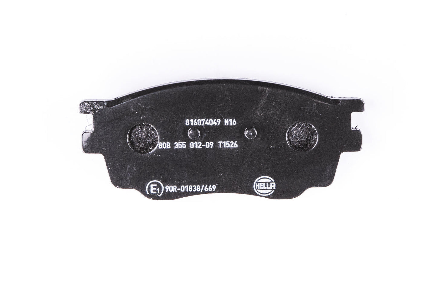 HELLA Brake pad set - T1526 - for e.g. HAWTAI MOTOR / MAZDA 8DB355012-091
