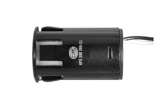 HELLA Sensor, park distance control - straight - 2-pin connector - Plugged - Cable: 25 6PX358269-221