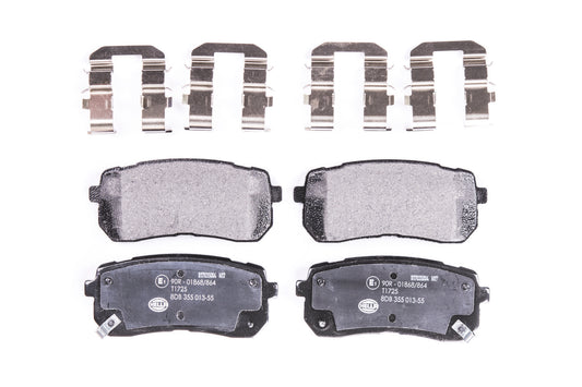 HELLA Brake pad set - T1725 - for e.g. DODGE / HYUNDAI / KIA 8DB355013-551