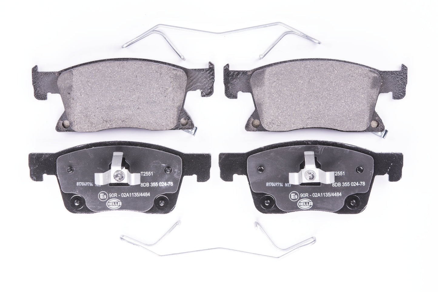 HELLA Brake pad set - T2551 - for e.g. CHEVROLET / HOLDEN / OPEL / VAUXHALL 8DB355024-781