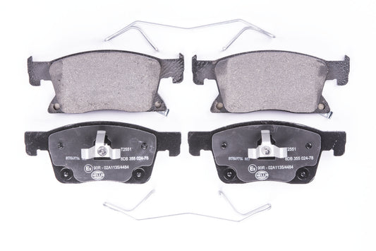 HELLA Brake pad set - T2551 - for e.g. CHEVROLET / HOLDEN / OPEL / VAUXHALL 8DB355024-781