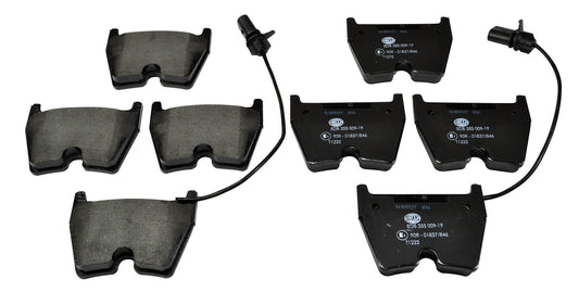HELLA Brake pad set - T1222 - for e.g. AUDI / VOLKSWAGEN 8DB355009-191