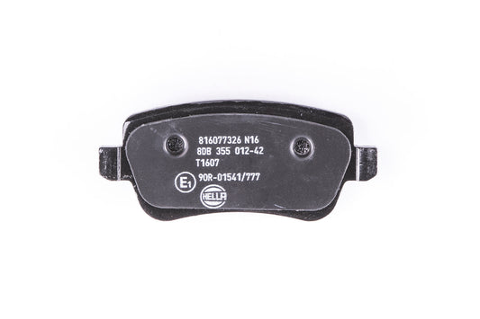 HELLA Brake pad set - T1607 - for e.g. FIAT 8DB355012-421