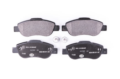 HELLA Brake pad set - T1442 - for e.g. FIAT 8DB355011-241