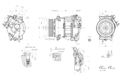 Hella Aircon Compressor 8FK366200-981