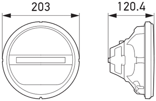 HELLA LED-Insert, spotlight Luminator/Rallye 3003/Rallye 4000 - 24/12V - 1800lm 1F8241430-011