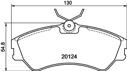 HELLA Brake pad set - T5048 - for e.g. VOLKSWAGEN 8DB355017-881