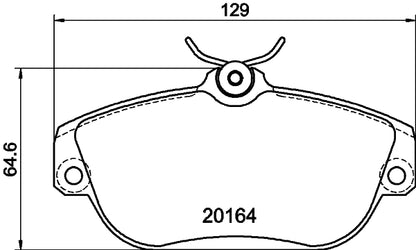 HELLA Brake pad set - T5062 - for e.g. VOLVO 8DB355018-001