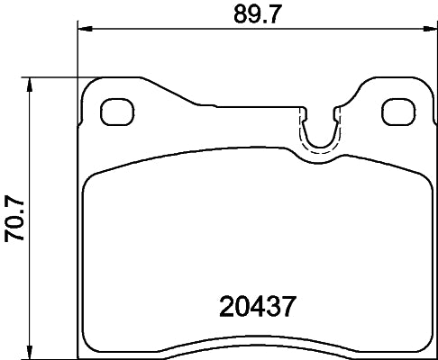 HELLA Brake pad set - T4162 - for e.g. ALFA ROMEO / BMW / FERRARI / NSU 8DB355017-561