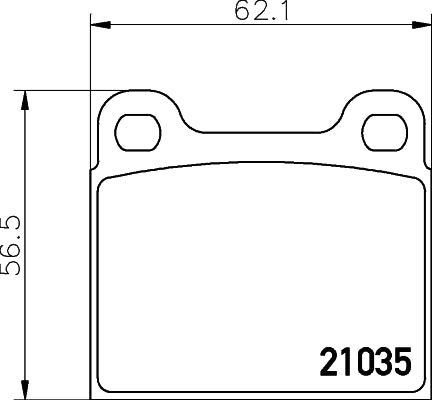 HELLA Brake pad set - T4114 - for e.g. MERCEDES-BENZ 8DB355017-441