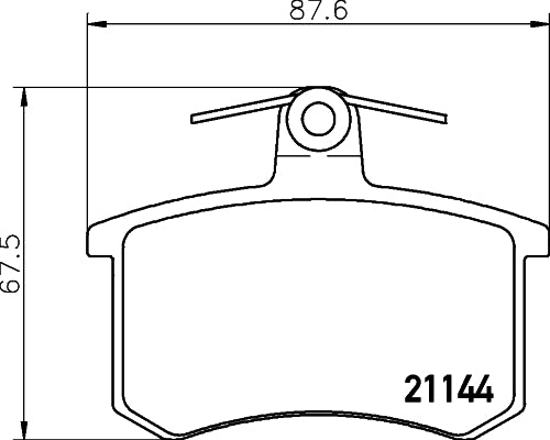 HELLA Brake pad set - T5056 - for e.g. ALFA ROMEO / AUDI / CHERY / FIAT /LANCIA 8DB355017-951