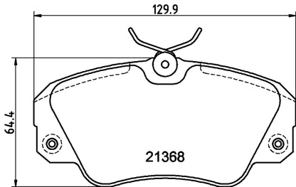 HELLA Brake pad set - T5030 - for e.g. CADILLAC / OPEL / VAUXHALL 8DB355017-771