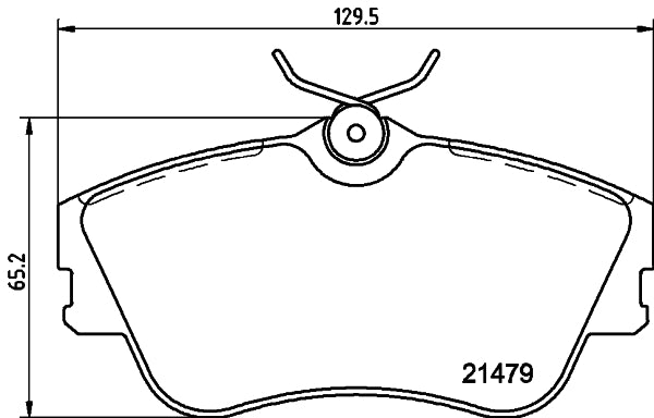 HELLA Brake pad set - T5072 - for e.g. VOLKSWAGEN 8DB355018-071