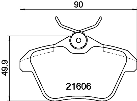 HELLA Brake pad set - T5102 - for e.g. ALFA ROMEO / LANCIA 8DB355018-291