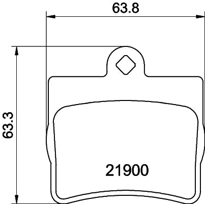 HELLA Brake pad set - T1139 - for e.g. MERCEDES-BENZ 8DB355008-311