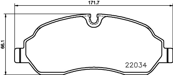 HELLA Brake pad set - T2395 - for e.g. FORD 8DB355021-571