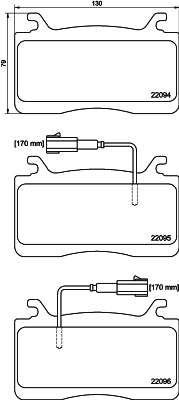 HELLA Brake pad set - T2658 - for e.g. ALFA ROMEO 8DB355039-301