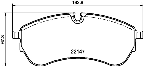 HELLA Brake pad set 8DB355045-801