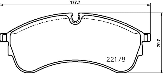 HELLA Brake pad set - T2679 - for e.g. MAN / VOLKSWAGEN 8DB355032-931
