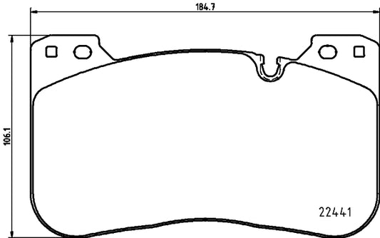 HELLA Brake pad set - T2699 - for e.g. BMW 8DB355025-991