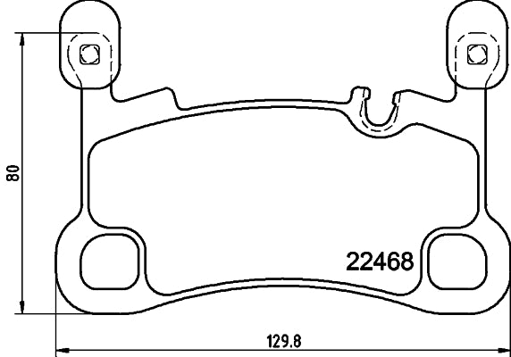 HELLA Brake pad set - T3169 - for e.g. PORSCHE 8DB355039-111